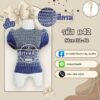 เสื้อผ้าฝ้ายทอลายแขนสั้น