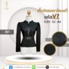 เสื้อผ้าไหมแท้ จิตรดา สีดำ แขนยาว