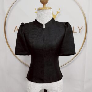 เสื้อสีดำ ผ้าฝ้ายลินิน